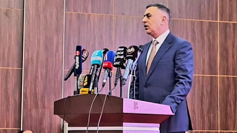 خلال حفل توزيع قطع الاراضي السكنية على موظفي الشركة العامة للموانىء العراقية