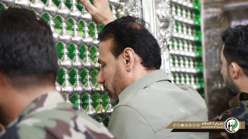 الحميداوي يزور مقر السرايا في سامراء ويلتقي نائب قائد العمليات وعدد من مسؤولي التشكيل