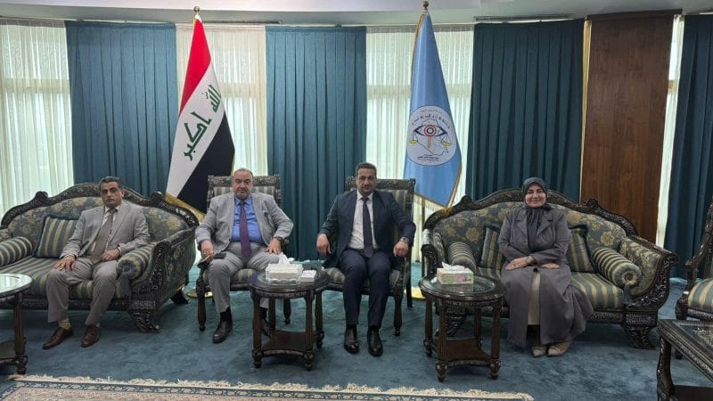 رئيس هيئة استثمار النجف الاشرف في ضيافة ديوان الرقابة المالية الاتحادي