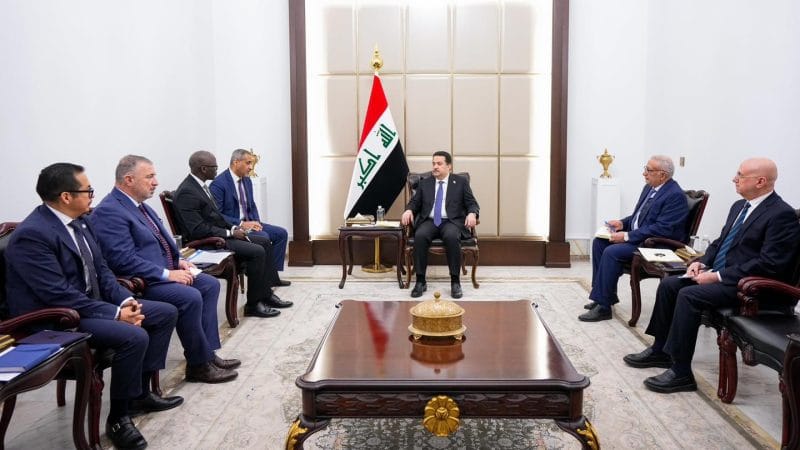 رئيس مجلس الوزراء السيد محمد شياع السوداني يستقبل نائب رئيس البنك الدولي لمنطقة الشرق الأوسط وشمال أفريقيا