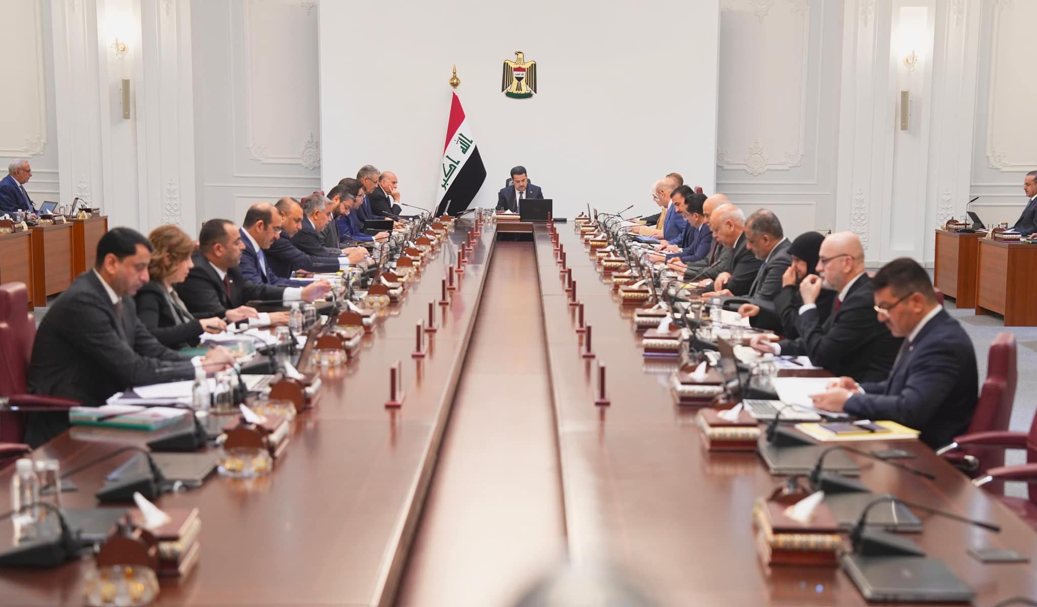 مجلس الوزراء يعقد جلسته الاعتيادية الرابعة برئاسة رئيس مجلس الوزراء السيد محمد شياع السوداني