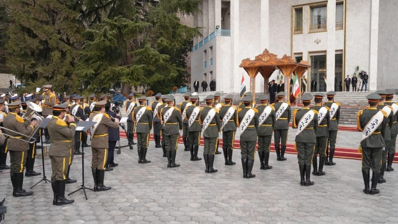 مراسم استقبال رسمية لرئيس مجلس الوزراء السيد محمد شياع السوداني في العاصمة الإيرانية طهران