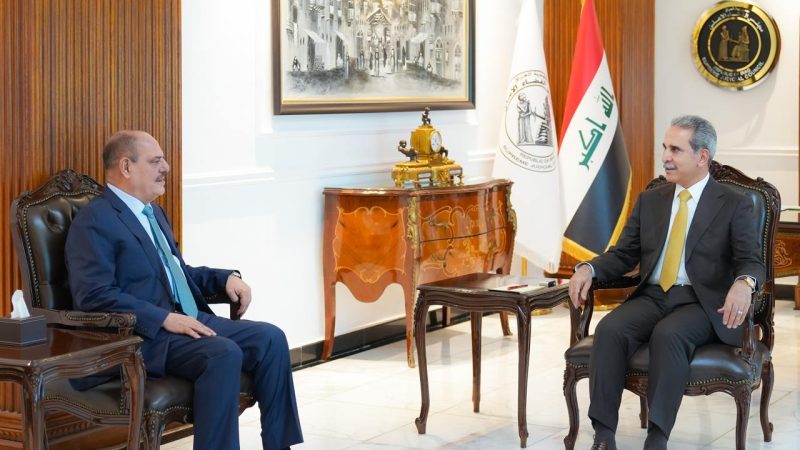 رئيس مجلس القضاء الاعلى يستقبل نقيب الصحفيين