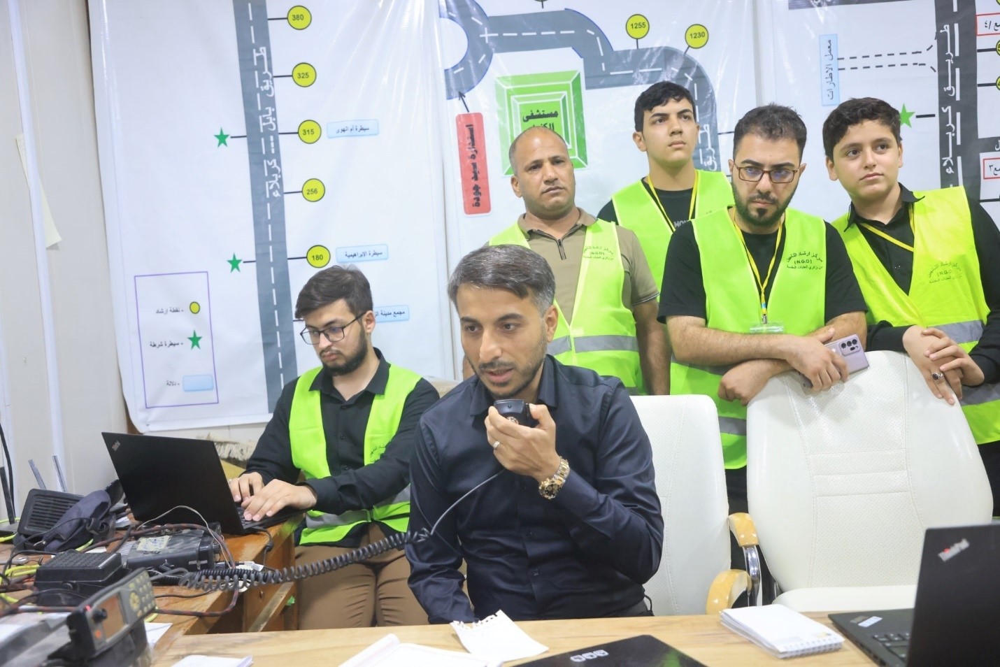 محافظ النجف الاشرف توجيهات اشراف متابعة تقديم خدمة ميدانيا لطريق يا حسين
