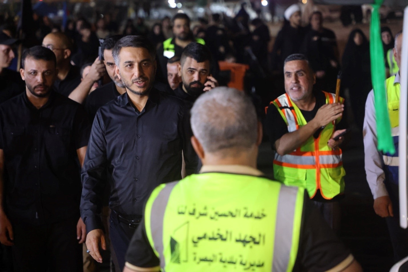 الجهد الساند من بلديات المحافظات يشارك بطريق ياحسين