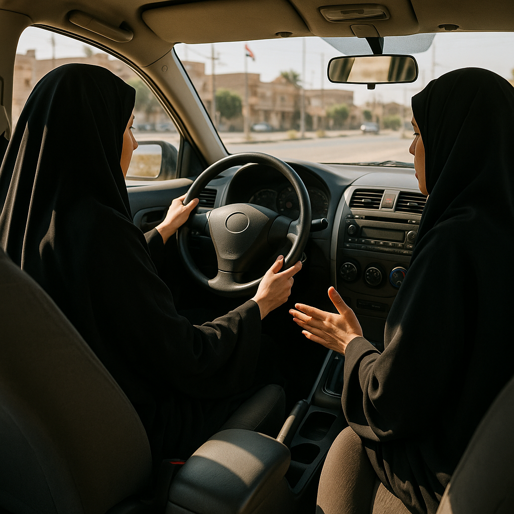 نهى مدربة القيادة تفتح بوابة تمكين النساء