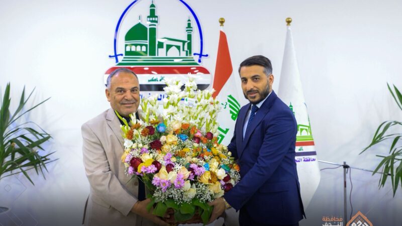 محافظ النجف الأشرف يستقبل وفد نقابة الصحفيين – فرع النجف الأشرف